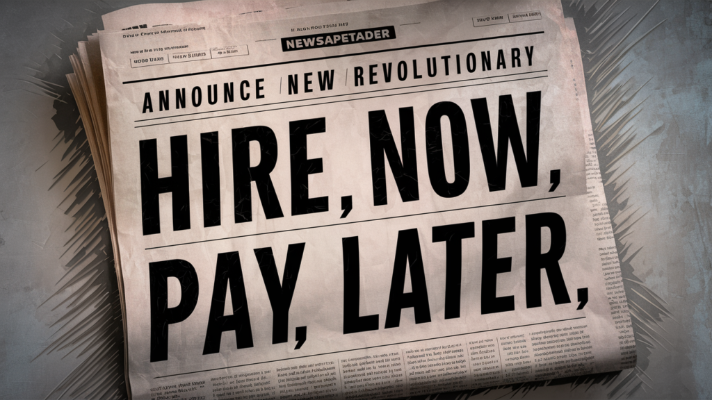 hire now pay later by titc.io Affordable Recruitment Support