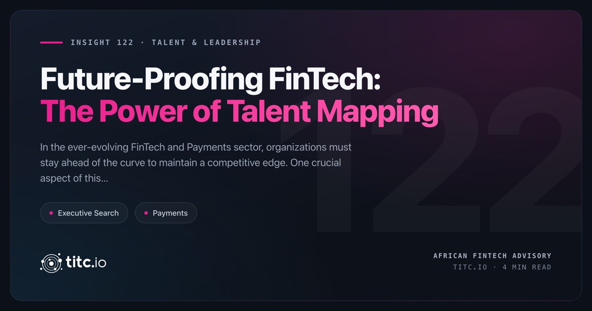 Discover the importance of succession planning and talent mapping in the FinTech and Payments sector, and learn how TalentintheCloud can help your organization thrive with expert services.