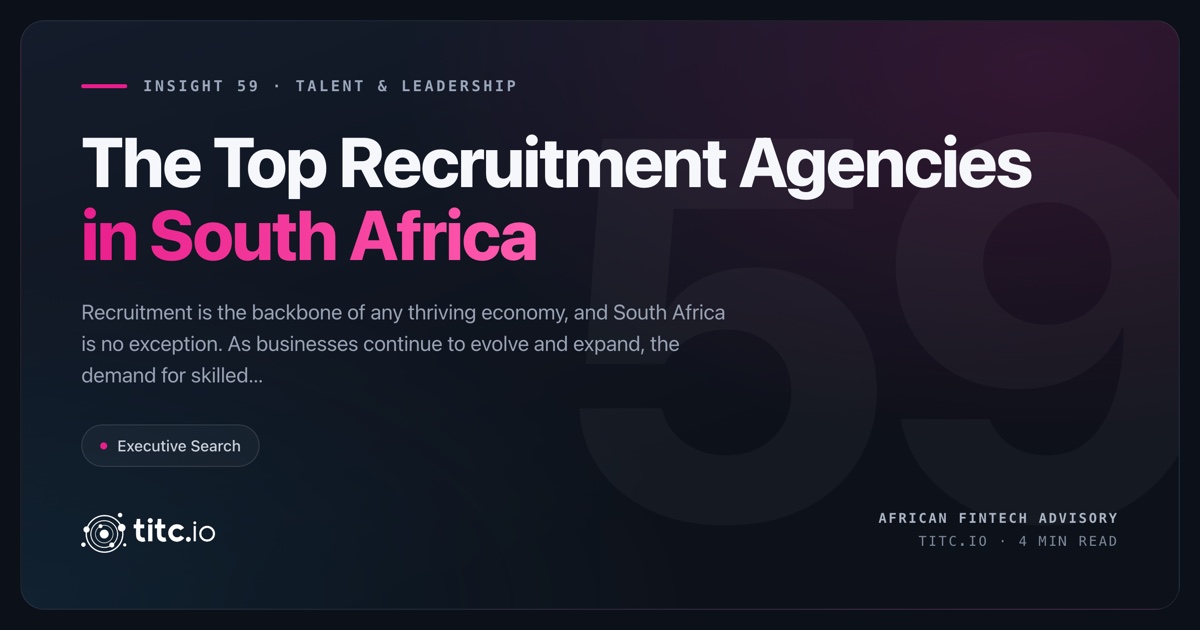 TOP RECRUITMENT AGENCIES IN SOUTH AFRICA