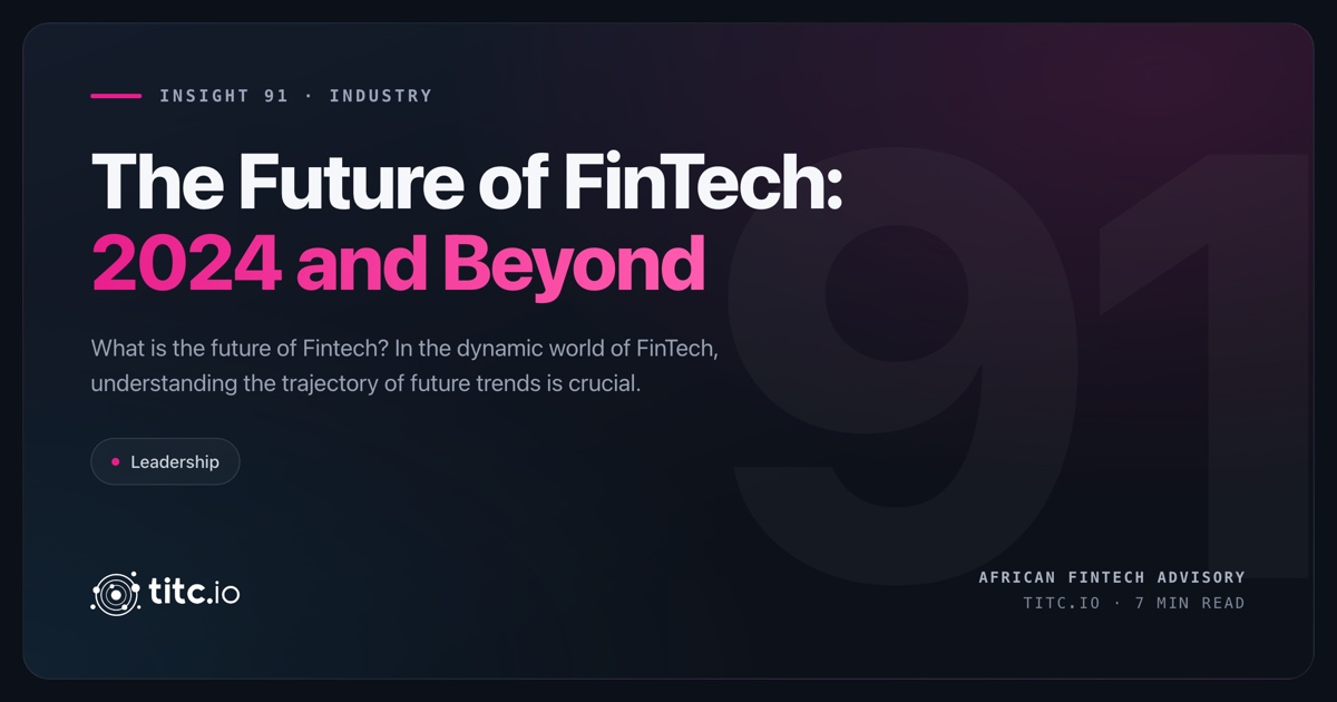 what is the future of fintech